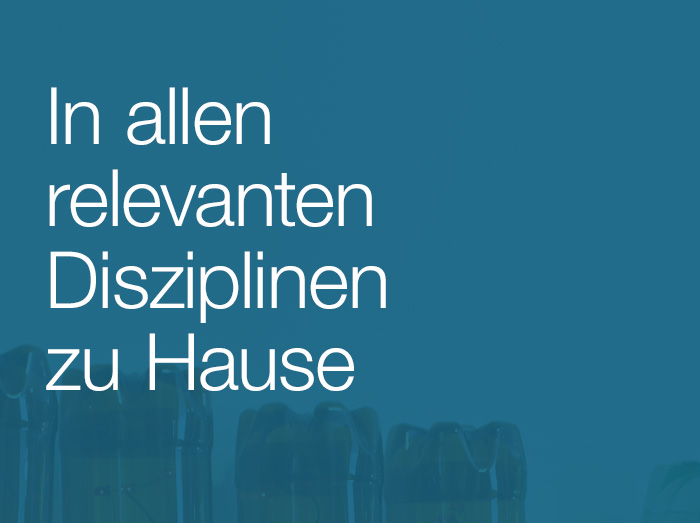 In allen relevanten Disziplinen zu Hause